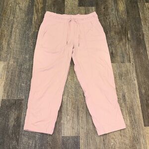 lululemon athletica blush pink leggings with logo tag